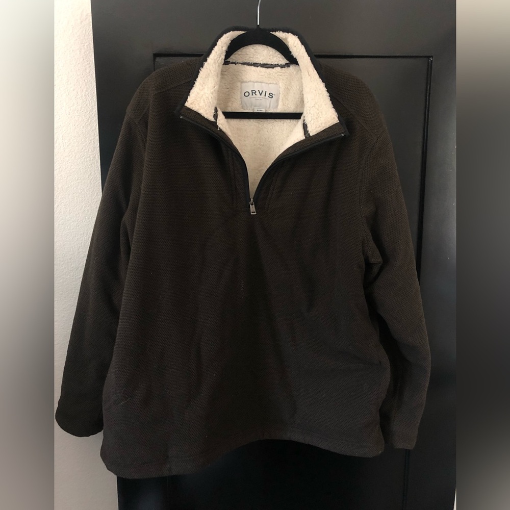 Orvis fleece sweater XL
